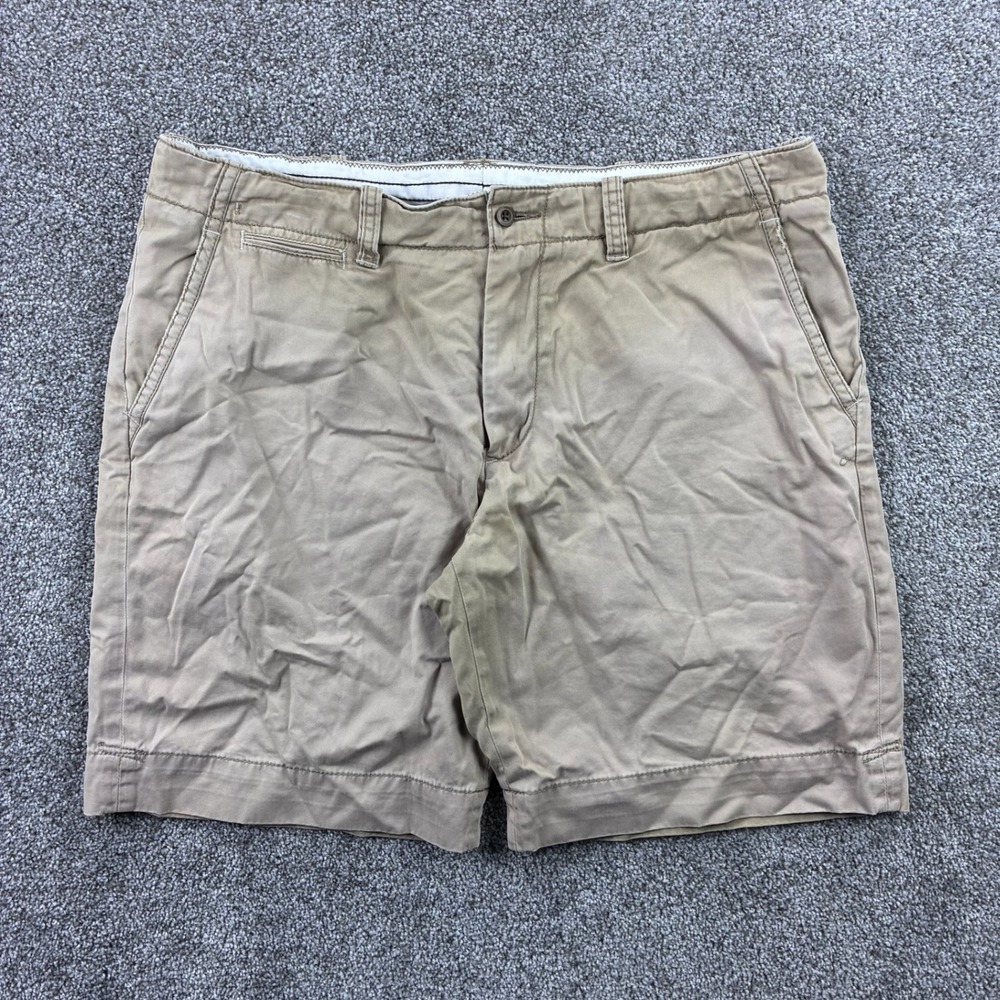 Vintage Polo Ralph Lauren Chino Shorts Mens 38 Tan Beige Cotton Classic Fit